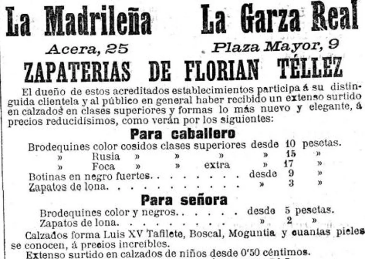 Comercios hist ricos de Valladolid Zapater a La Madrile a La